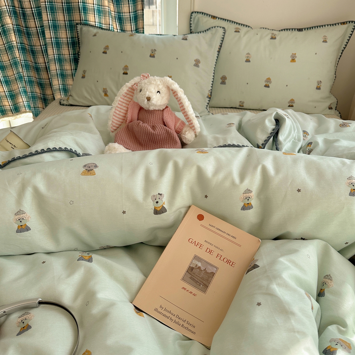 91家纺网 家纺一手货源 找家纺 瑞莱 （持续上新）2026新款全棉纯棉印花贝壳边四件套 星夜柯基