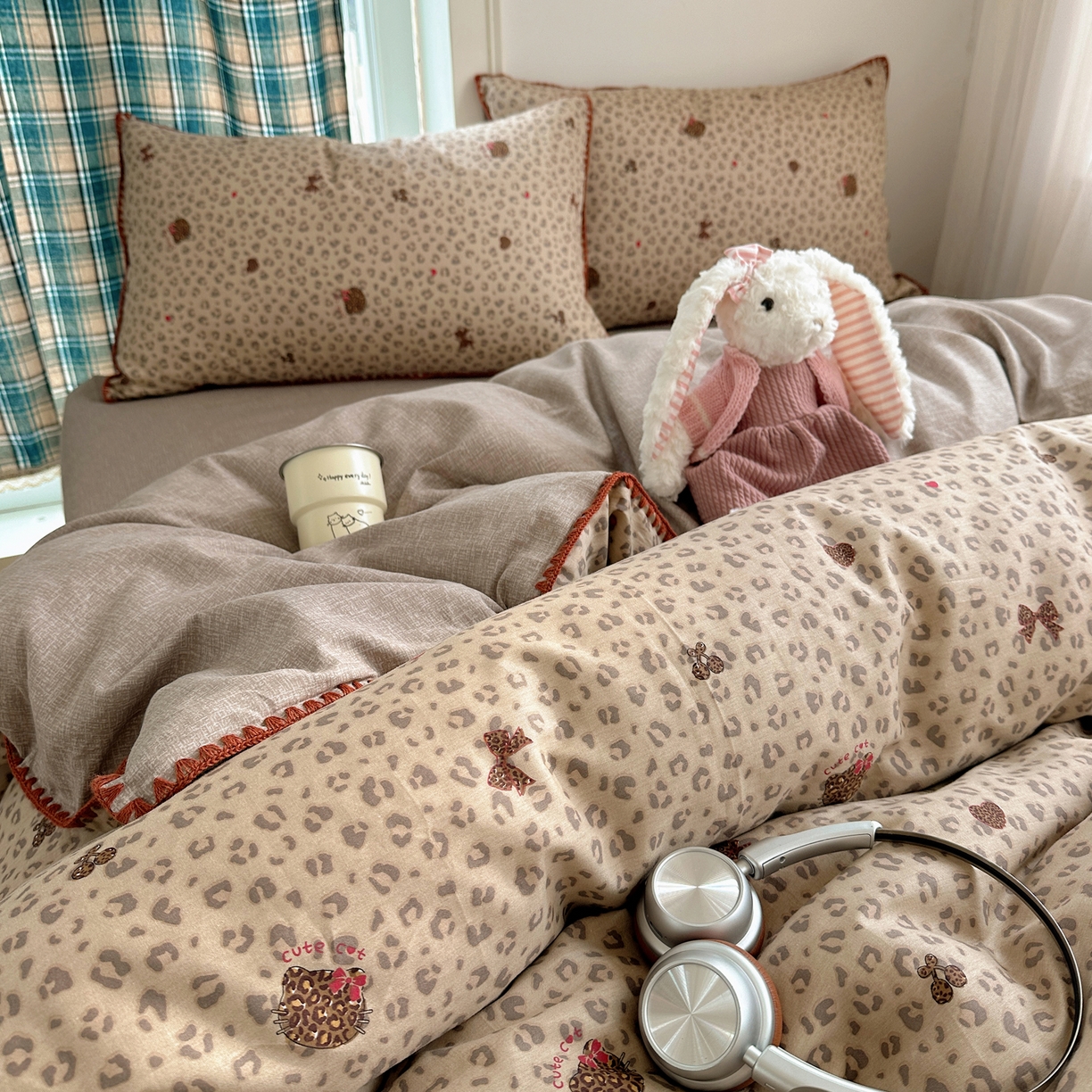 91家纺网 家纺一手货源 找家纺 瑞莱 （持续上新）2026新款全棉纯棉印花贝壳边四件套 千禧少女