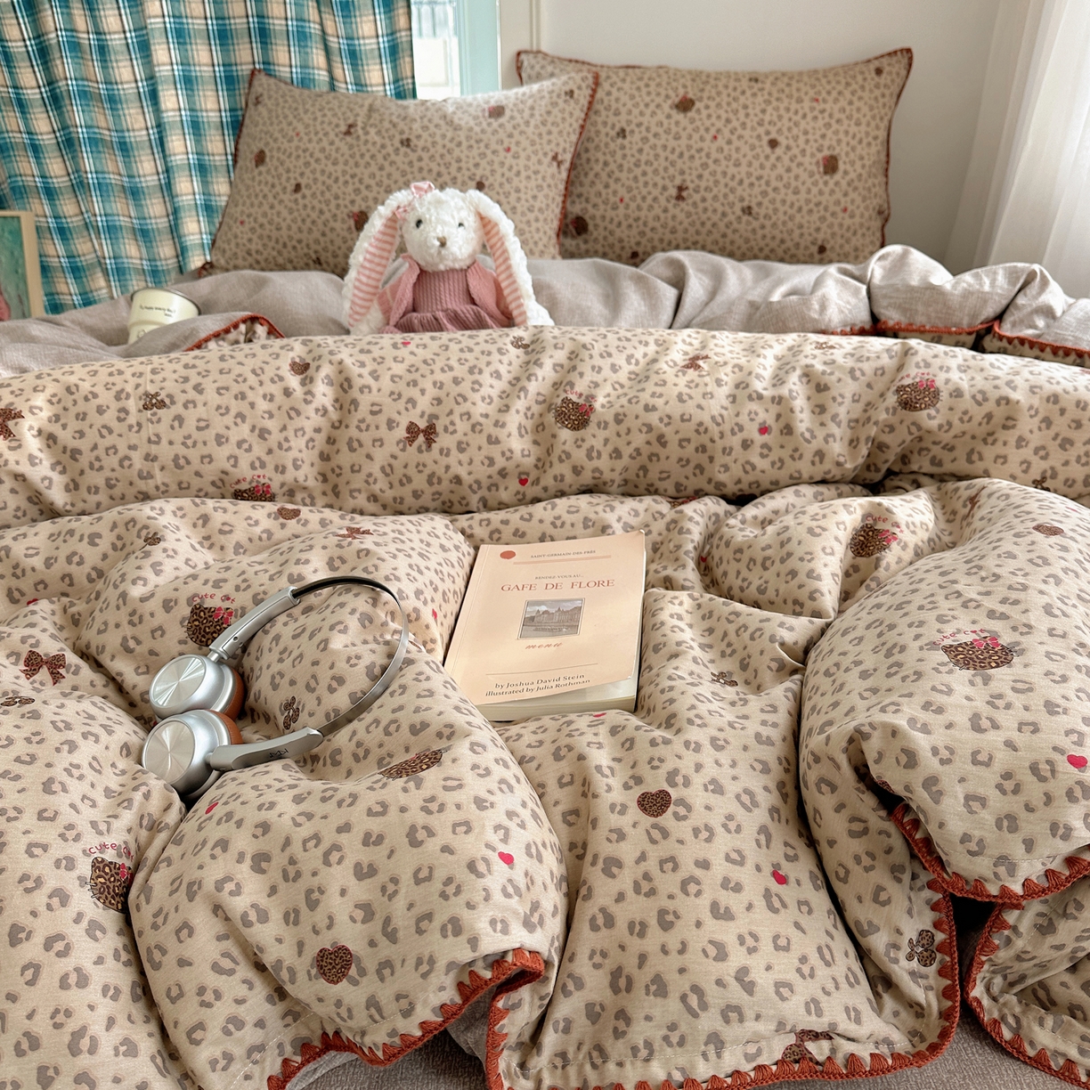 91家纺网 家纺一手货源 找家纺 瑞莱 （持续上新）2026新款全棉纯棉印花贝壳边四件套 千禧少女