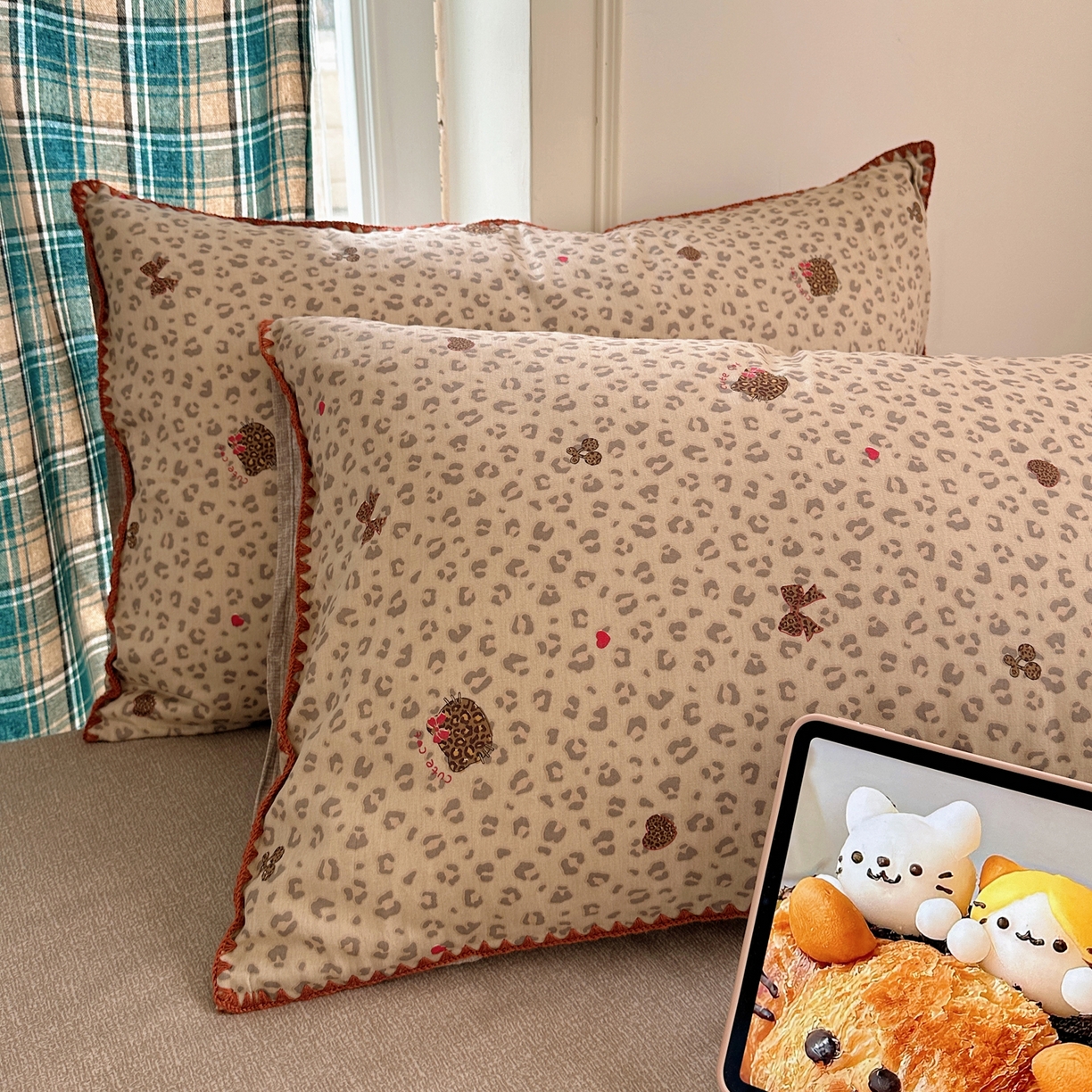 91家纺网 家纺一手货源 找家纺 瑞莱 （持续上新）2026新款全棉纯棉印花贝壳边四件套 千禧少女