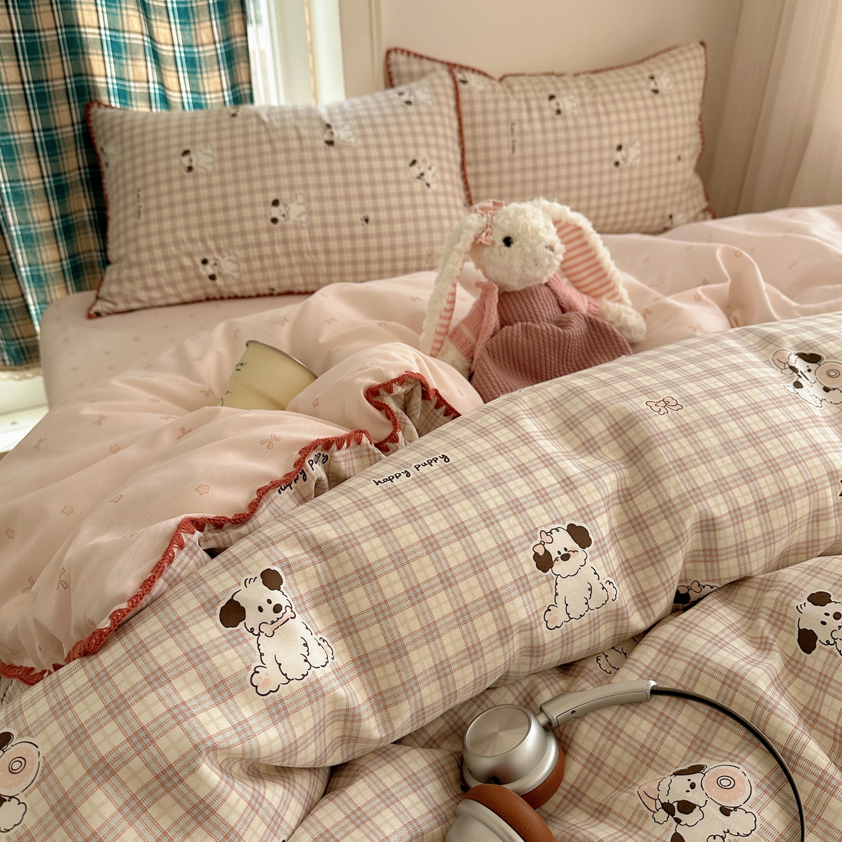 91家纺网 家纺一手货源 找家纺 （总）瑞莱 （持续上新）2026新款全棉纯棉印花贝壳边四件套