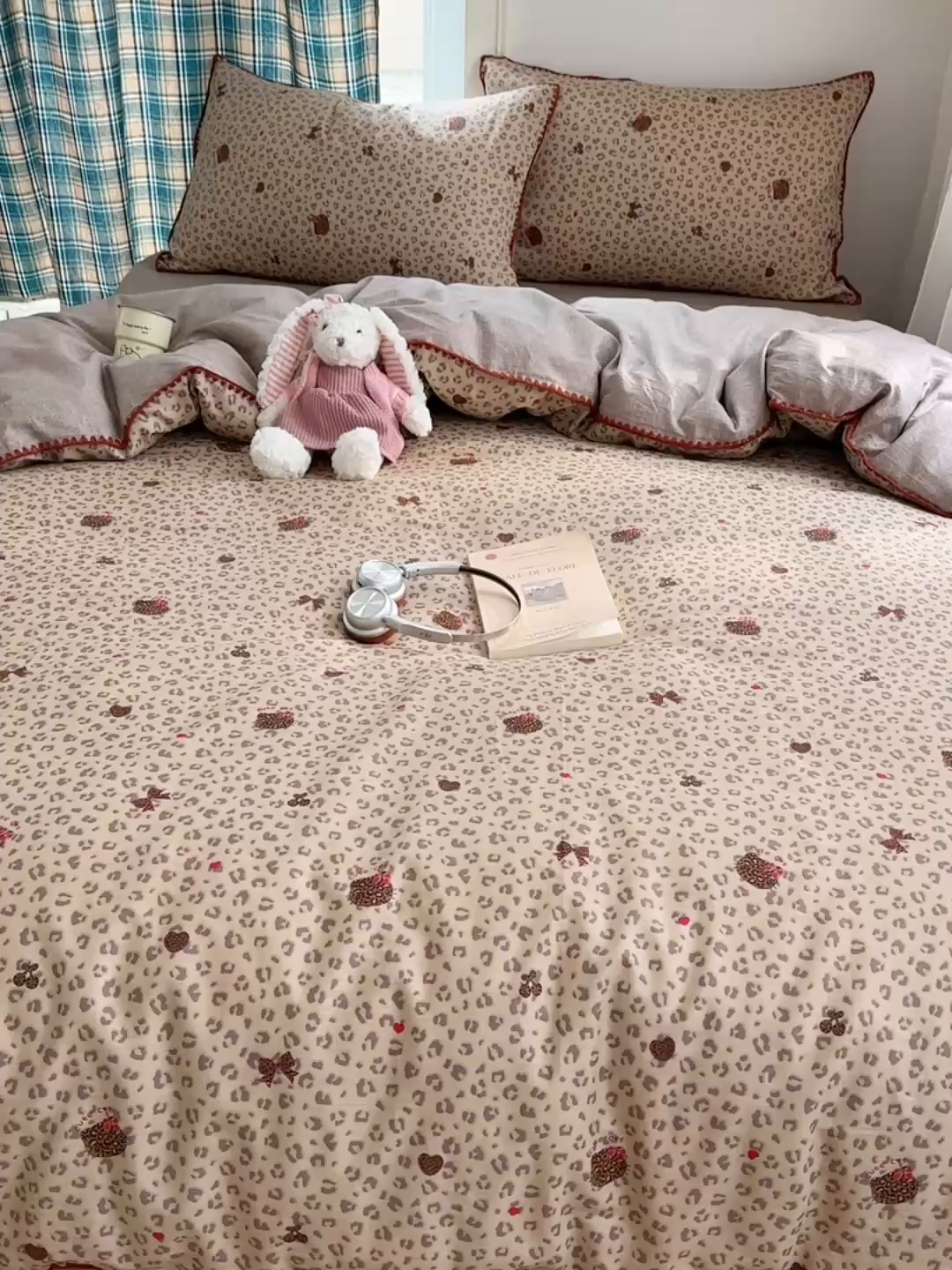 91家纺网 家纺一手货源 找家纺 瑞莱 （持续上新）2026新款全棉纯棉印花贝壳边四件套 千禧少女