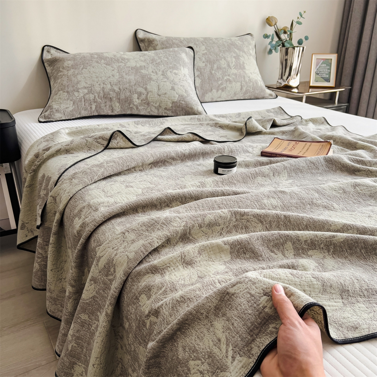 91家纺网 家纺一手货源 找家纺 （总）布凡家居 2026新款全棉纯棉四层纱夏被盖毯床盖午睡毯沙发毯毯子