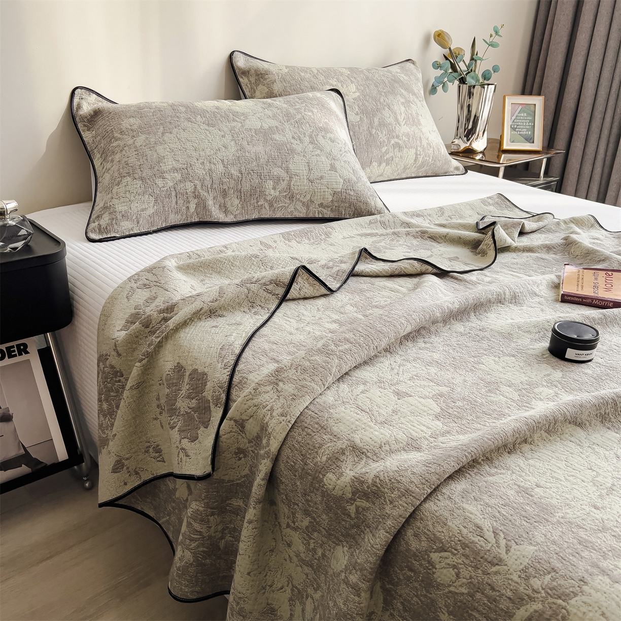 91家纺网 家纺一手货源 找家纺 布凡家居 2026新款全棉纯棉四层纱夏被盖毯床盖午睡毯沙发毯毯子 阿勒泰