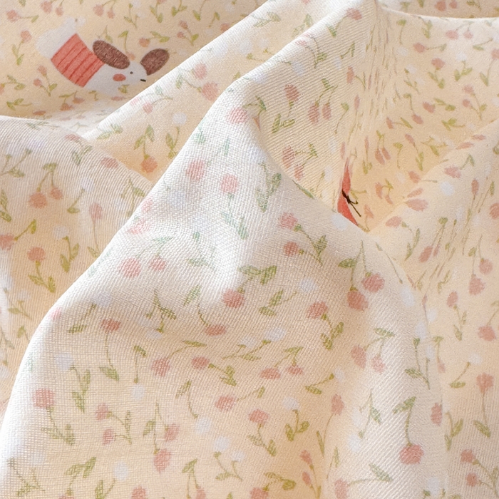 91家纺网 家纺一手货源 找家纺 疆东 【疆东】2026韩版蕾丝花边纯棉全棉双层纱四件套印花纯棉四件套法式赫本木耳花边全棉公主双层纱四件套 春日女孩