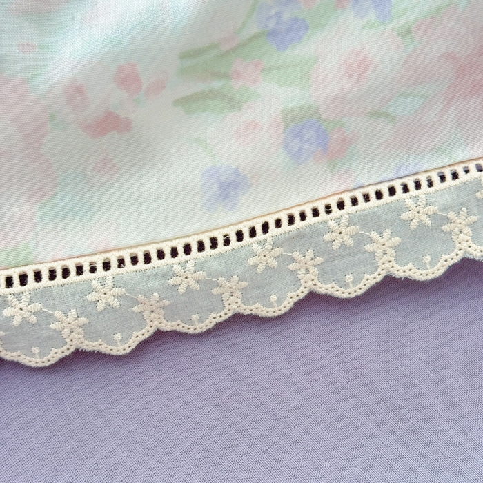 91家纺网 家纺一手货源 找家纺 疆东 【疆东】2026韩版蕾丝花边纯棉全棉双层纱四件套印花纯棉四件套法式赫本木耳花边全棉公主双层纱四件套 暗香