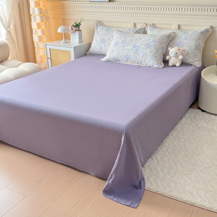 91家纺网 家纺一手货源 找家纺 疆东 【疆东】2026韩版蕾丝花边纯棉全棉双层纱四件套印花纯棉四件套法式赫本木耳花边全棉公主双层纱四件套 暗香