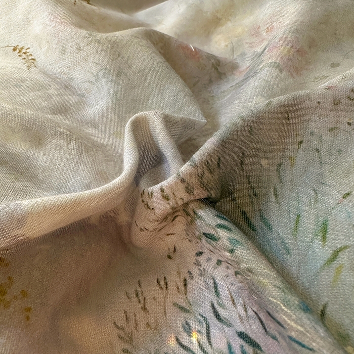 91家纺网 家纺一手货源 找家纺 疆东 【疆东】2026高端韩版法式花边纯棉全棉双层纱四件套复古赫本公主风浪漫荷叶边花卉纯棉四件套被套床单 木槿