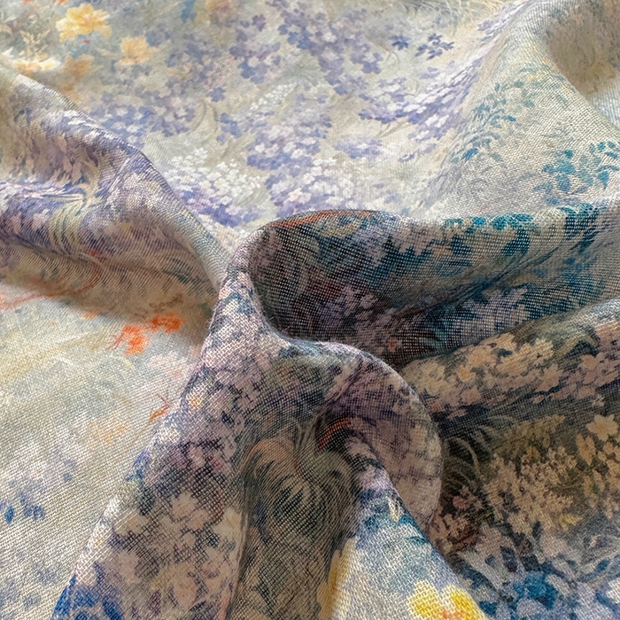 91家纺网 家纺一手货源 找家纺 疆东 【疆东】2026高端韩版法式花边纯棉全棉双层纱四件套复古赫本公主风浪漫荷叶边花卉纯棉四件套被套床单 疏影