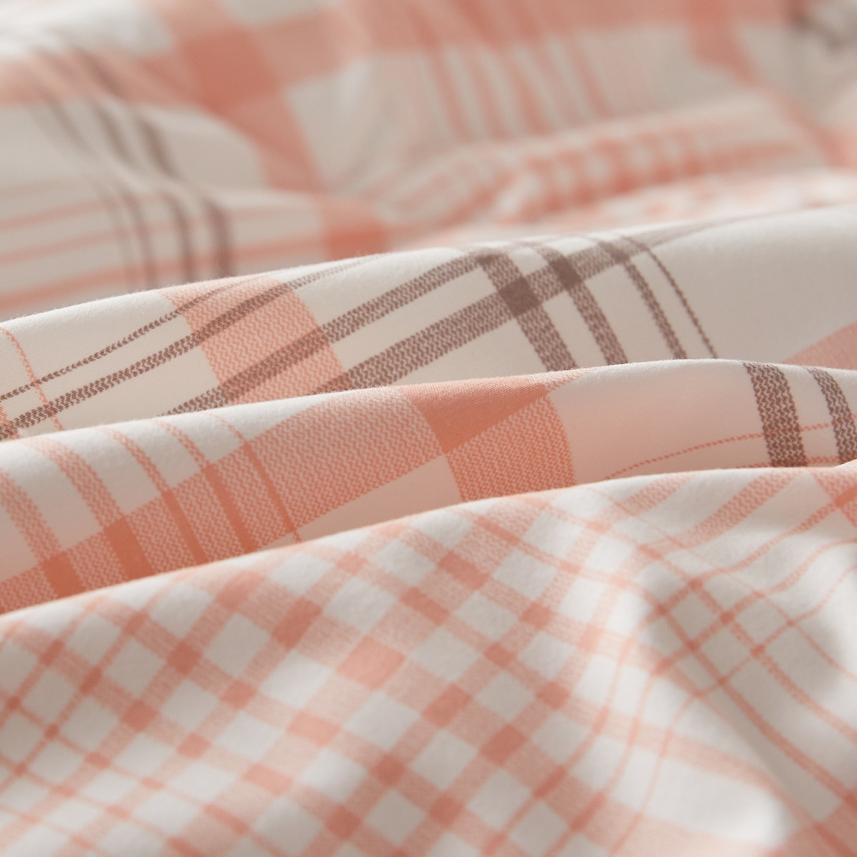 91家纺网 家纺一手货源 找家纺 帕芬鸟家纺 2026新款100%棉花夏凉被空调被夏被四件套-格子系列 格韵粉