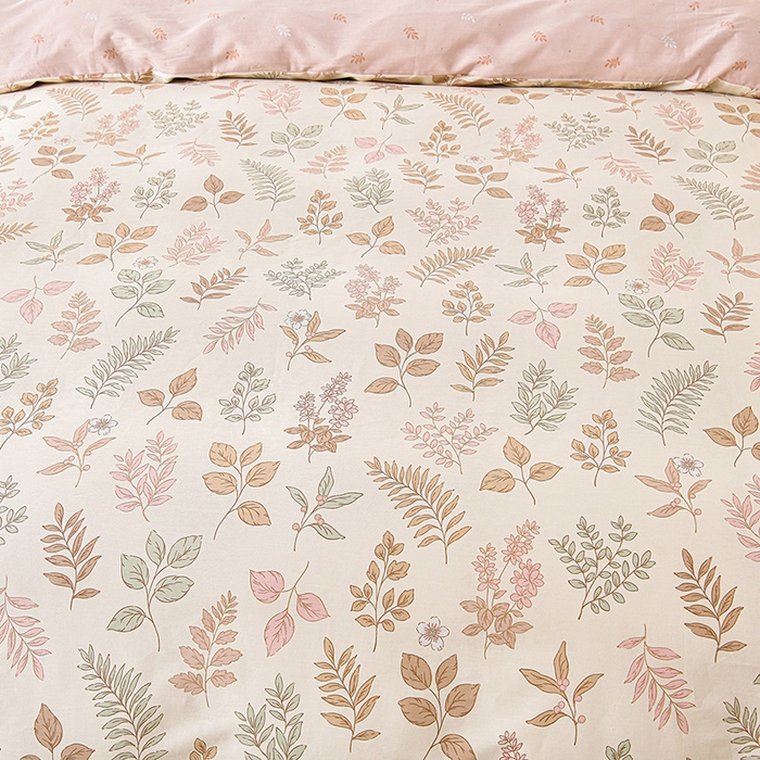 91家纺网 家纺一手货源 找家纺 绘萱家居 2026直播爆款一字绣吊边款纯棉100%全棉四件套印花百分百（喷气高品质）夏槿-桔