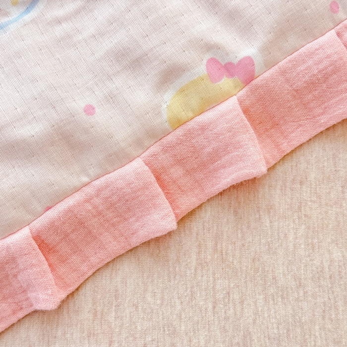 91家纺网 家纺一手货源 找家纺 疆东 2026新款韩版花边A类全棉双层纱单夏被 配包装 萌宝