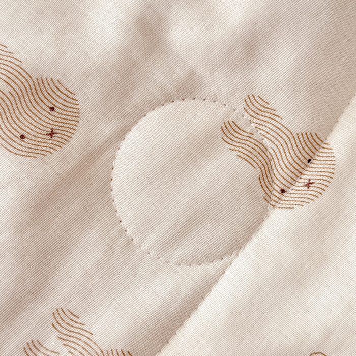 91家纺网 家纺一手货源 找家纺 疆东 2026新款韩版花边A类全棉双层纱单夏被 配包装 兔宝宝