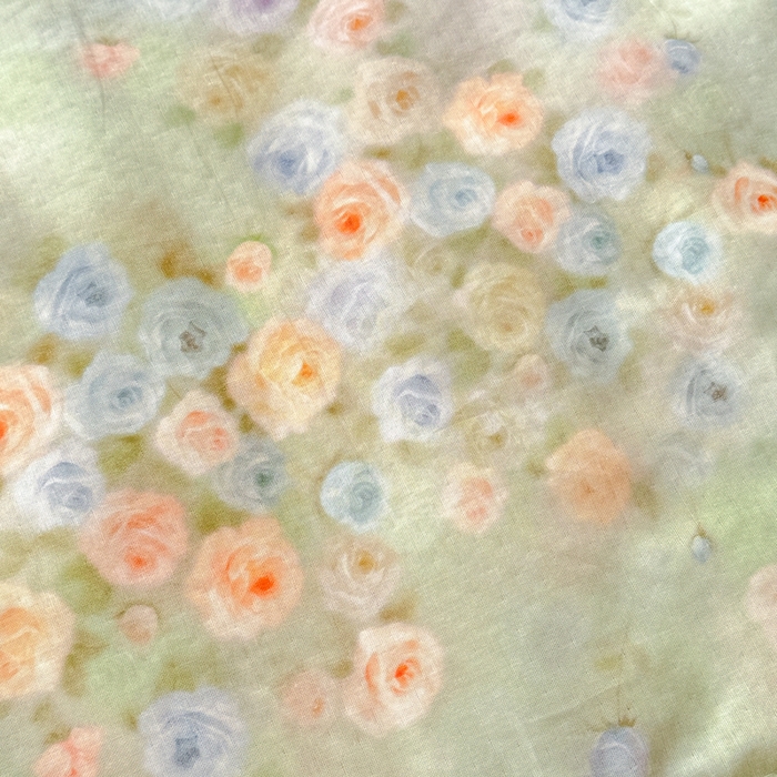 91家纺网 家纺一手货源 找家纺 疆东 2026新款韩版花边A类全棉双层纱单夏被 配包装 月光蔷薇