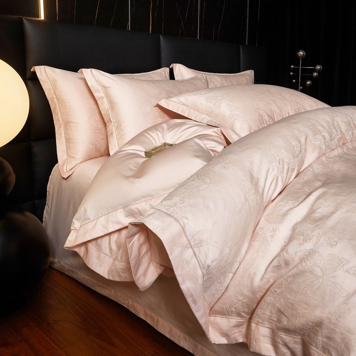 91家纺网 家纺一手货源 找家纺 （总）金纱玉纺家纺 2026春夏新款全棉纯棉提花工艺四件套