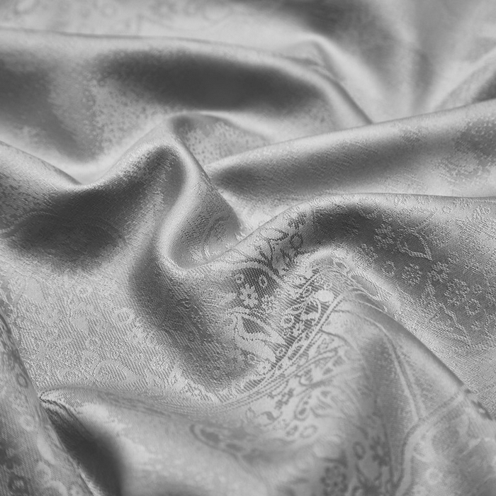 91家纺网 家纺一手货源 找家纺 金纱玉纺家纺 2026春夏新款全棉纯棉提花工艺四件套 豹纹蝶舞-亚麻灰