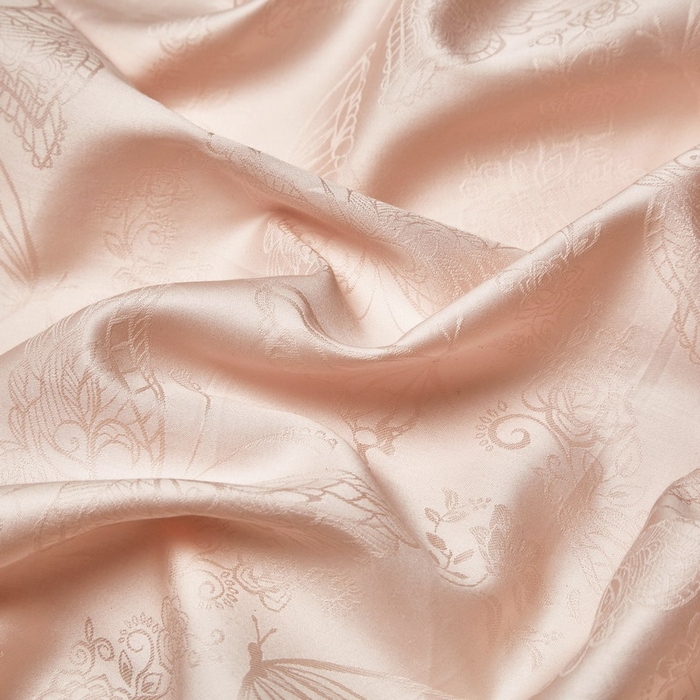 91家纺网 家纺一手货源 找家纺 金纱玉纺家纺 2026春夏新款全棉纯棉提花工艺四件套 蝶舞花恋-粉