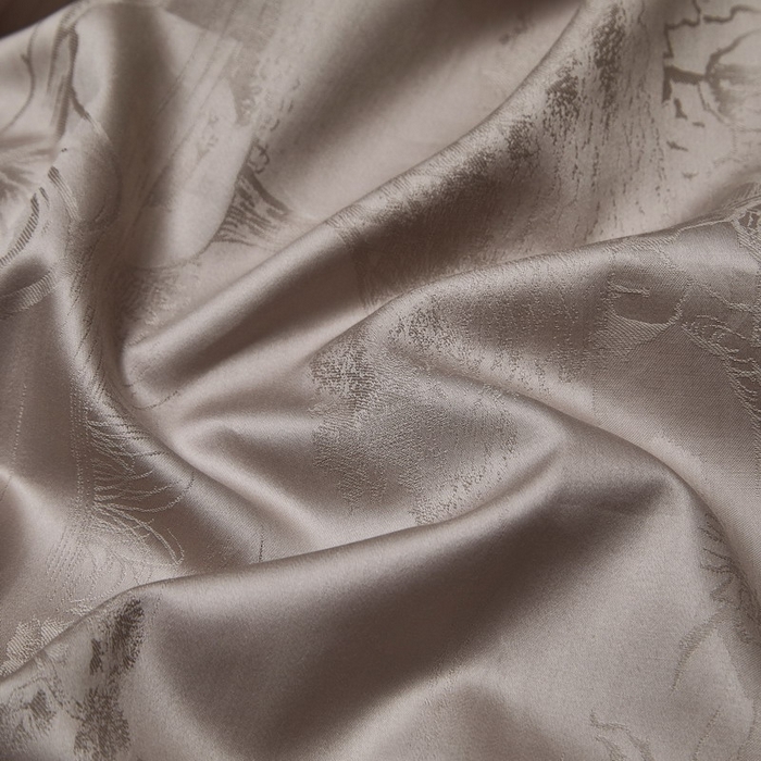 91家纺网 家纺一手货源 找家纺 金纱玉纺家纺 2026春夏新款全棉纯棉提花工艺四件套 墨韵山水-米灰