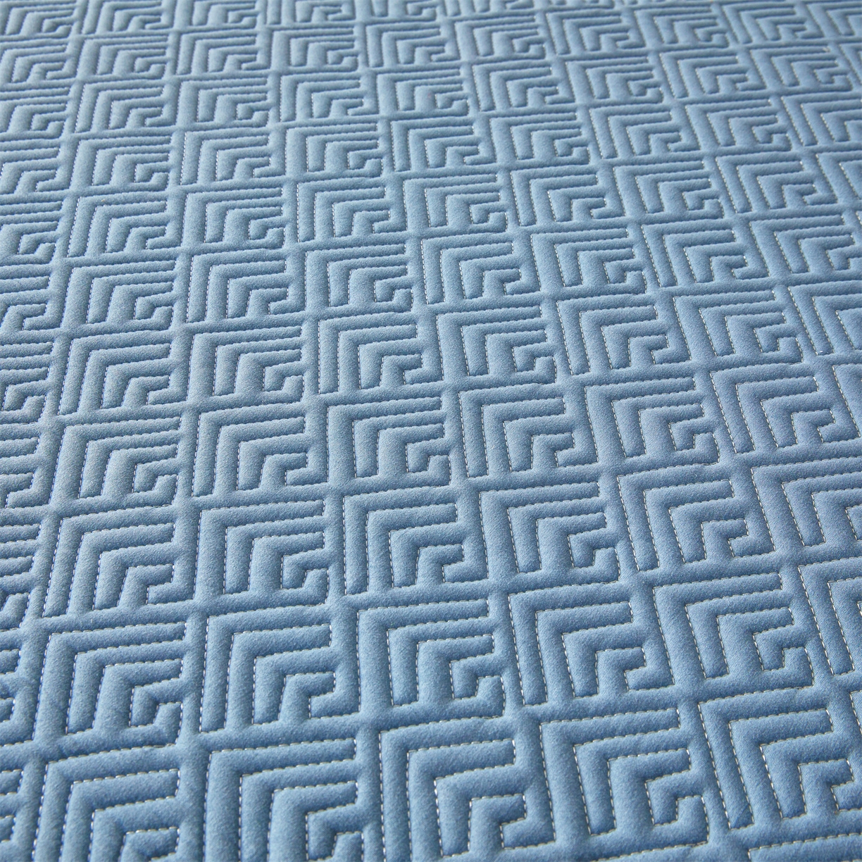 91家纺网 家纺一手货源 找家纺 居眠 2026新款防水夹棉床笠-云梦系列 云梦-蓝