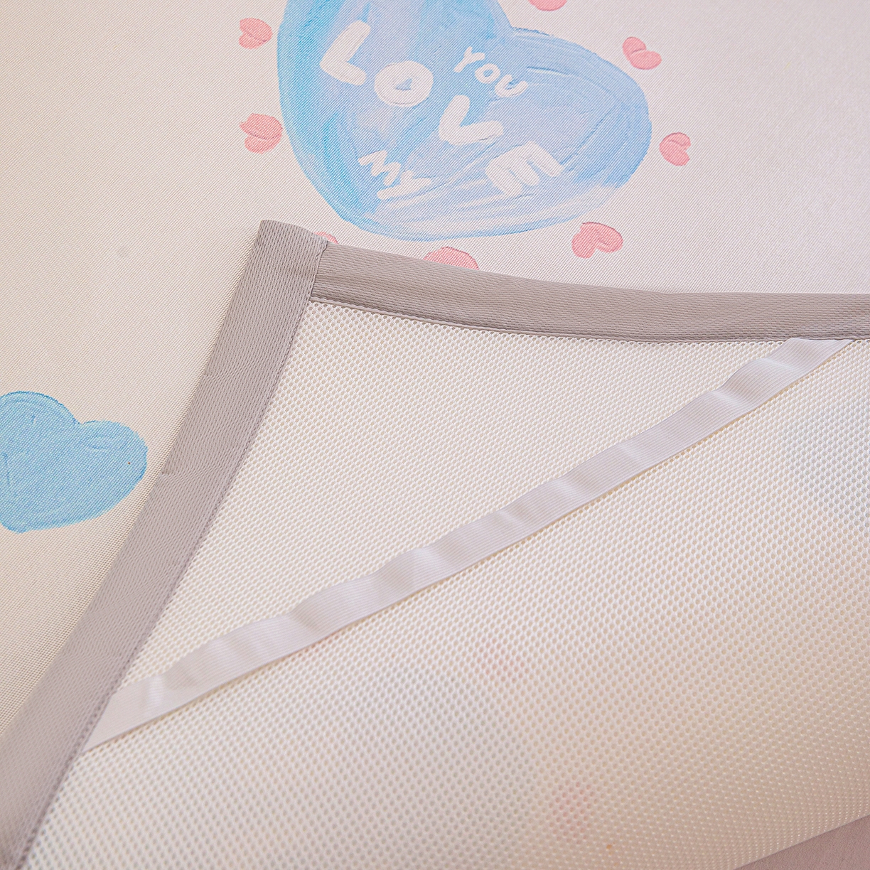 91家纺网 家纺一手货源 找家纺 富馨莱 2026新款冰丝凉席平铺款支持一件定制定做 LOVI心