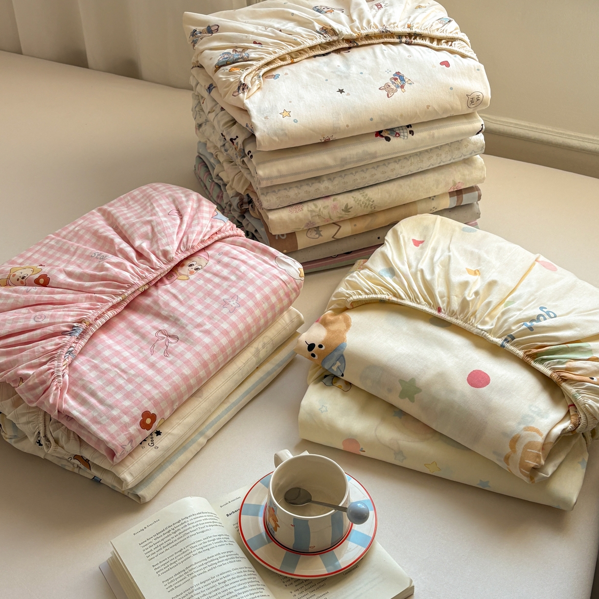 91家纺网 家纺一手货源 找家纺 （总）居眠 2026新款全棉单层印花单床笠