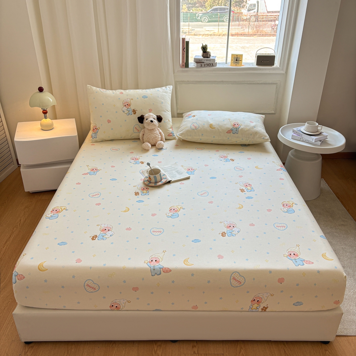 91家纺网 家纺一手货源 找家纺 （总）居眠 2026新款全棉单层印花单床笠