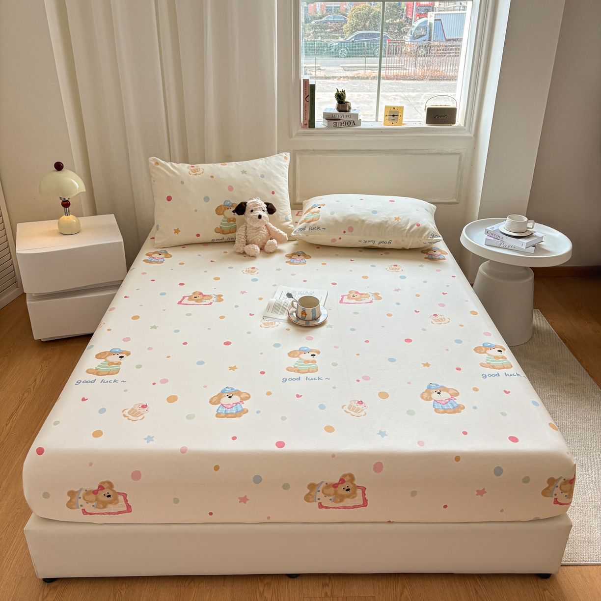 91家纺网 家纺一手货源 找家纺 （总）居眠 2026新款全棉单层印花单床笠