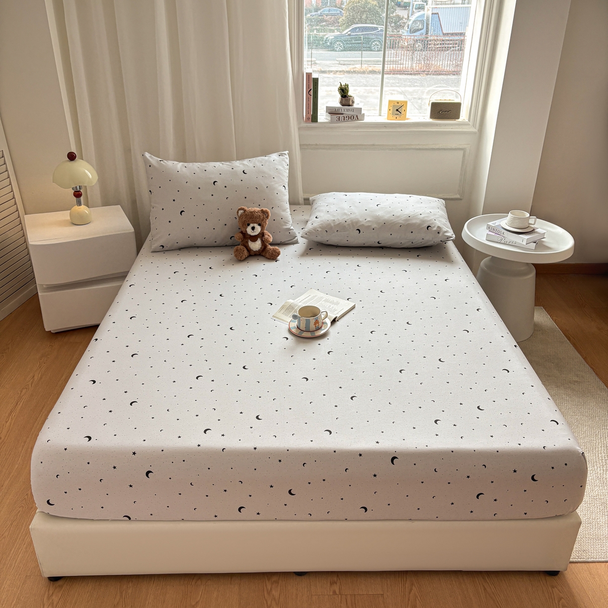 91家纺网 家纺一手货源 找家纺 （总）居眠 2026新款全棉单层印花单床笠