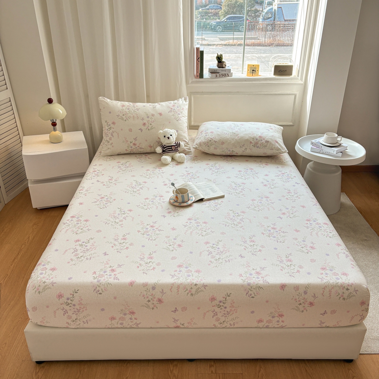 91家纺网 家纺一手货源 找家纺 （总）居眠 2026新款全棉单层印花单床笠