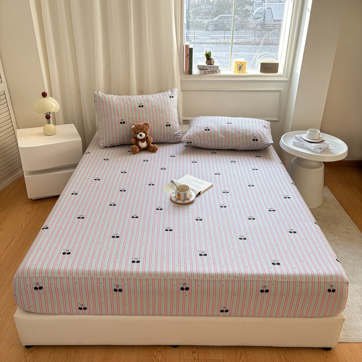 91家纺网 家纺一手货源 找家纺 （总）居眠 2026新款全棉单层印花单床笠