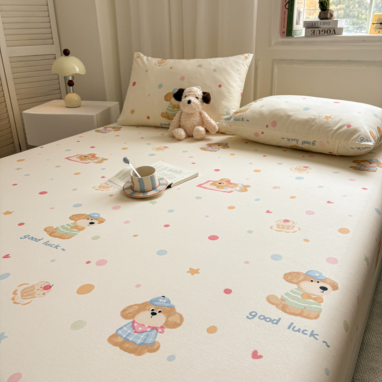 91家纺网 家纺一手货源 找家纺 居眠 2026新款全棉单层印花单床笠 童梦乐园