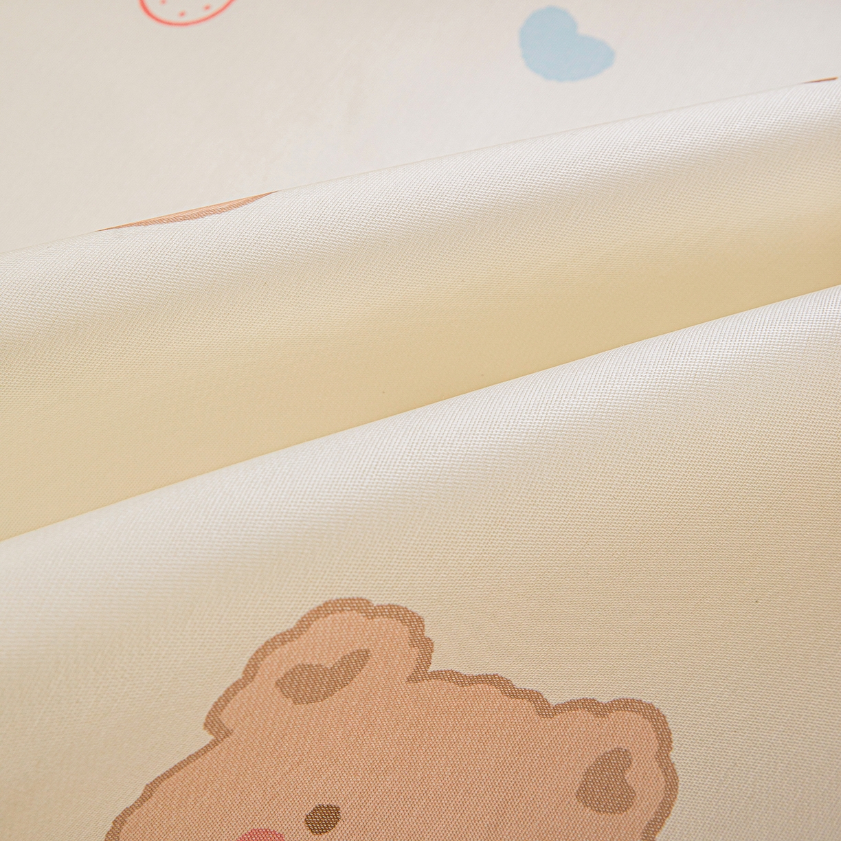 91家纺网 家纺一手货源 找家纺 富馨莱 2026新款冰丝凉席平铺款支持一件定制定做 饼干熊