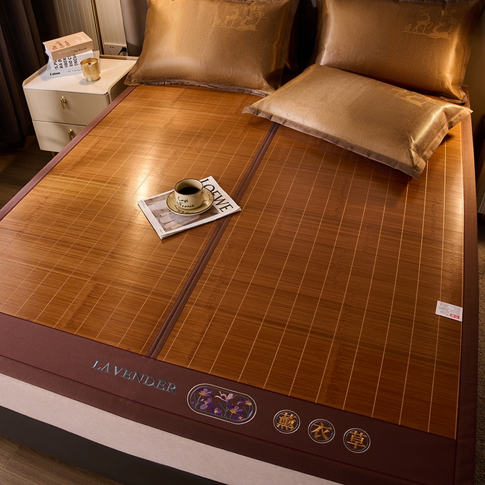 91家纺网 家纺一手货源 找家纺 （总）鑫琪莱家纺 2025新款双面竹席冰丝席竹凉席学生宿舍席子