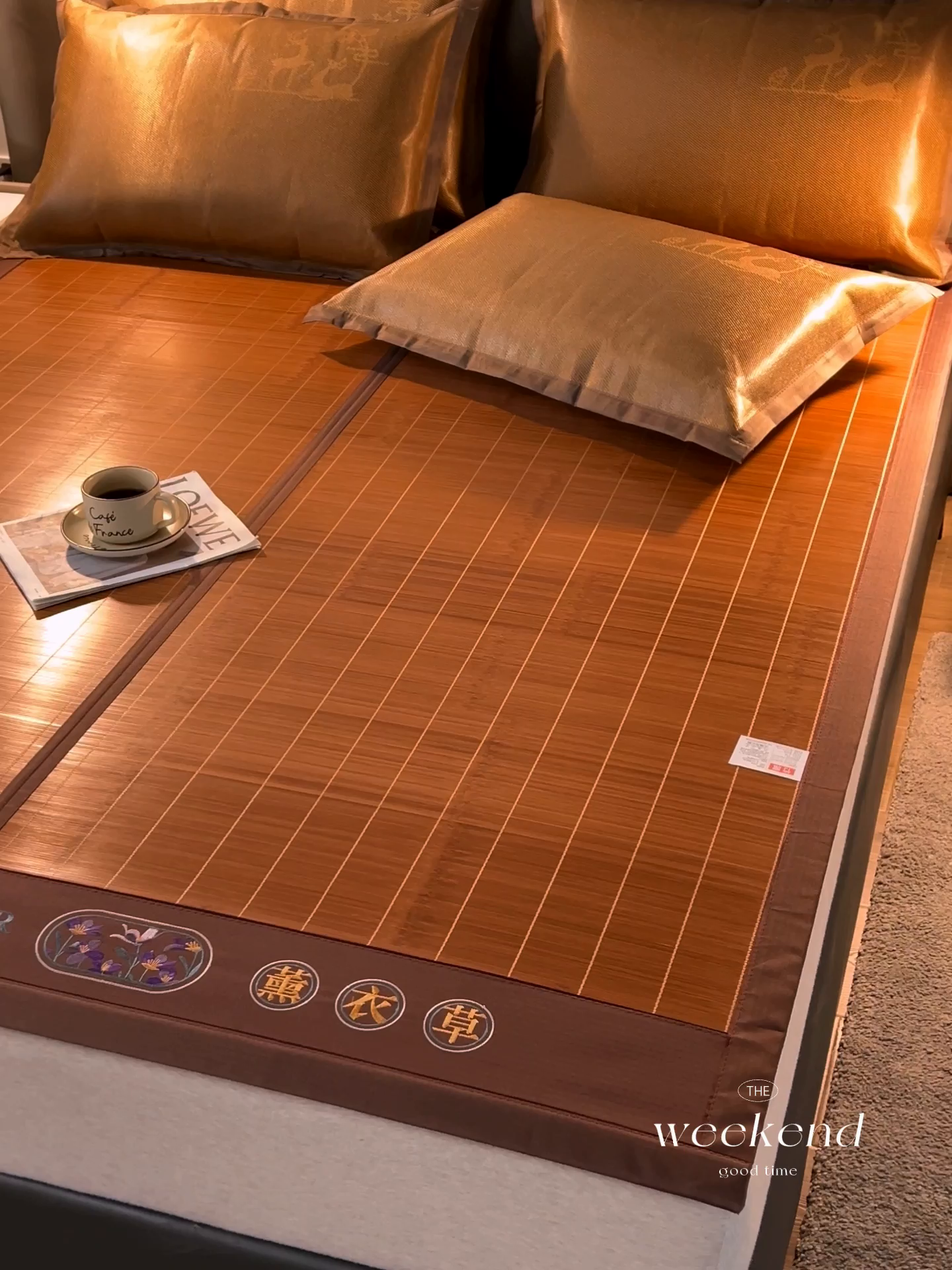 91家纺网 家纺一手货源 找家纺 （总）鑫琪莱家纺 2025新款双面竹席冰丝席竹凉席学生宿舍席子