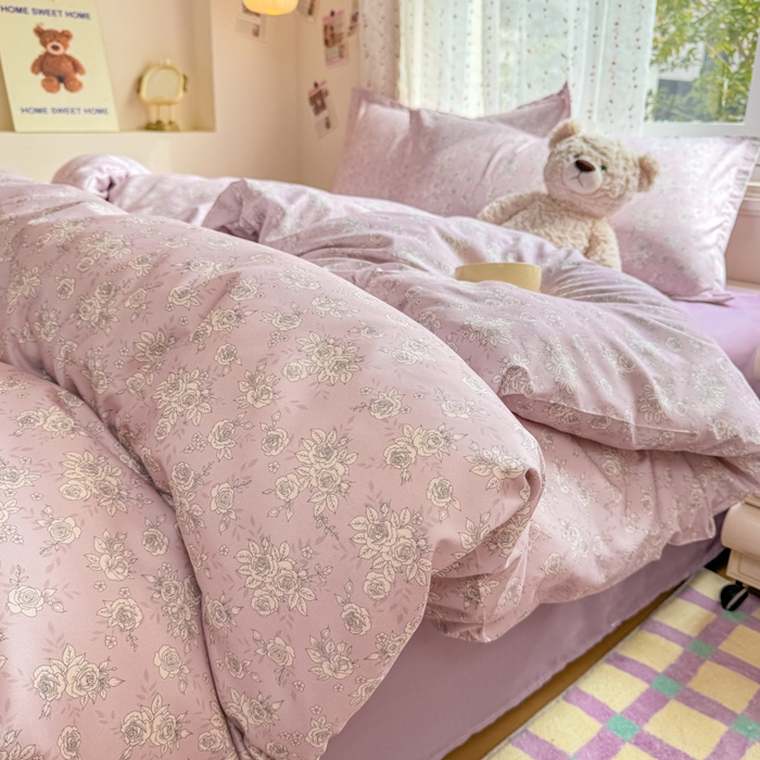 91家纺网 家纺一手货源 找家纺 （总）梦舒阳家纺 新款古法水洗棉仿棉云感泡泡四件套