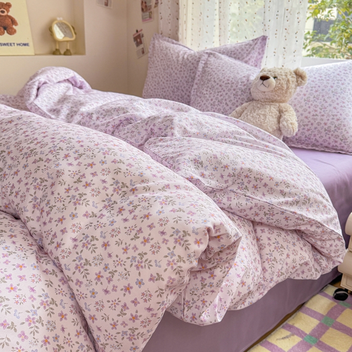 91家纺网 家纺一手货源 找家纺 （总）梦舒阳家纺 新款古法水洗棉仿棉云感泡泡四件套