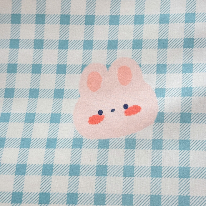 91家纺网 家纺一手货源 找家纺 梦舒阳家纺 新款古法水洗棉仿棉云感泡泡四件套 好运兔