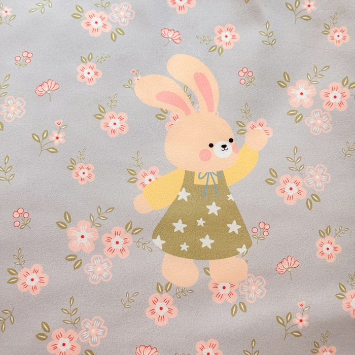 91家纺网 家纺一手货源 找家纺 梦舒阳家纺 新款古法水洗棉仿棉云感泡泡四件套 兔语花时