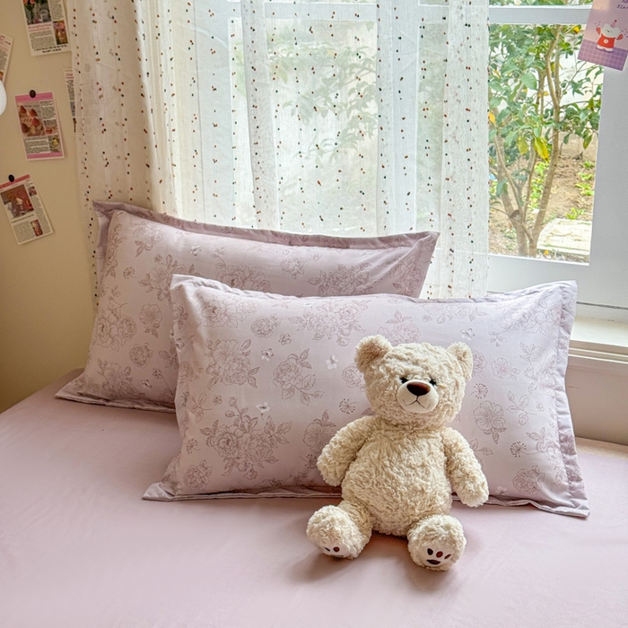 91家纺网 家纺一手货源 找家纺 梦舒阳家纺 新款古法水洗棉仿棉云感泡泡四件套 复古花