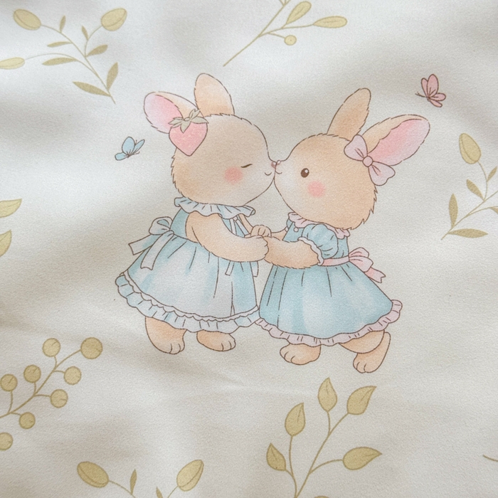 91家纺网 家纺一手货源 找家纺 梦舒阳家纺 新款古法水洗棉仿棉云感泡泡四件套 好朋友