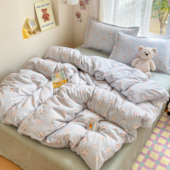 91家纺网 家纺一手货源 找家纺 梦舒阳家纺 新款古法水洗棉仿棉云感泡泡四件套 绿野仙踪