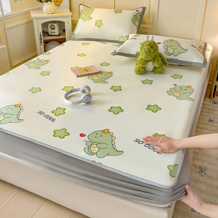 91家纺网 家纺一手货源 找家纺 （总）富馨莱 2026新款冰丝凉席床笠款凉席席子支持一件定制定做