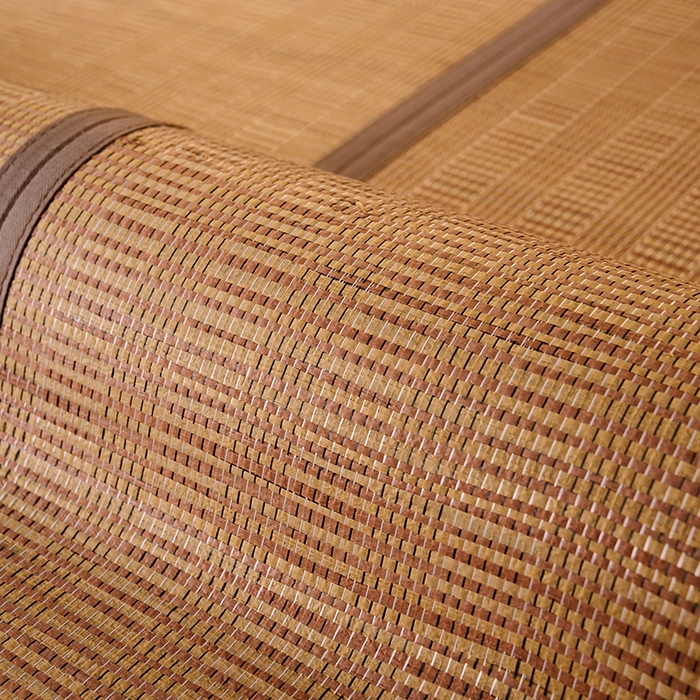 91家纺网 家纺一手货源 找家纺 鑫琪莱家纺 2025新款双面竹席冰丝席竹凉席学生宿舍席子 清凉睡眠