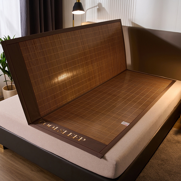 91家纺网 家纺一手货源 找家纺 鑫琪莱家纺 2025新款双面竹席冰丝席竹凉席学生宿舍席子 清凉睡眠