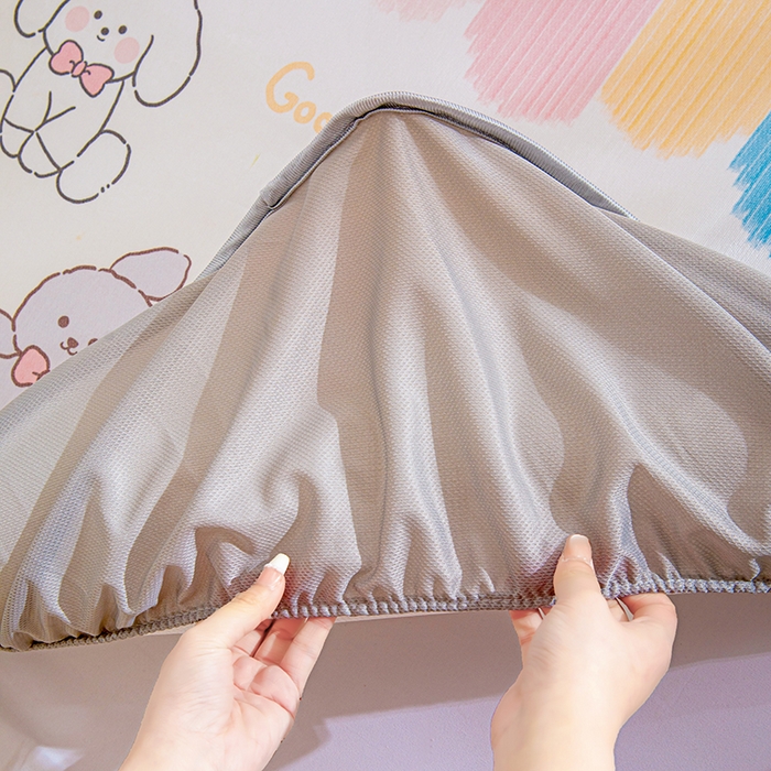 91家纺网 家纺一手货源 找家纺 富馨莱 2026新款冰丝凉席床笠款凉席席子支持一件定制定做 彩虹乐园