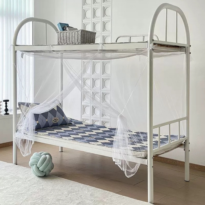 91家纺网 家纺一手货源 找家纺 （总）无瑕家居 2026新款百搭纯色白色加密蚊帐老式家用学生蚊帐