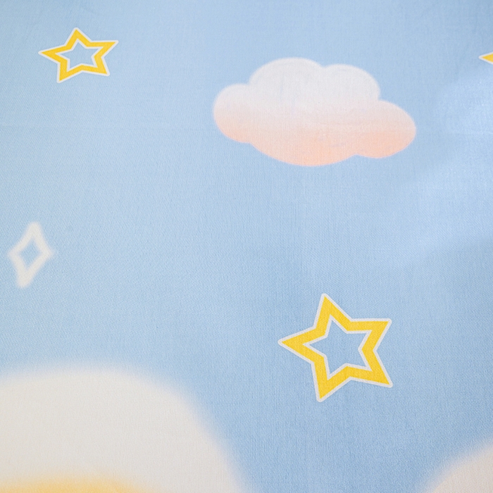 91家纺网 家纺一手货源 找家纺 富馨莱 2026新款冰丝凉席床笠款凉席席子支持一件定制定做 彩虹云朵