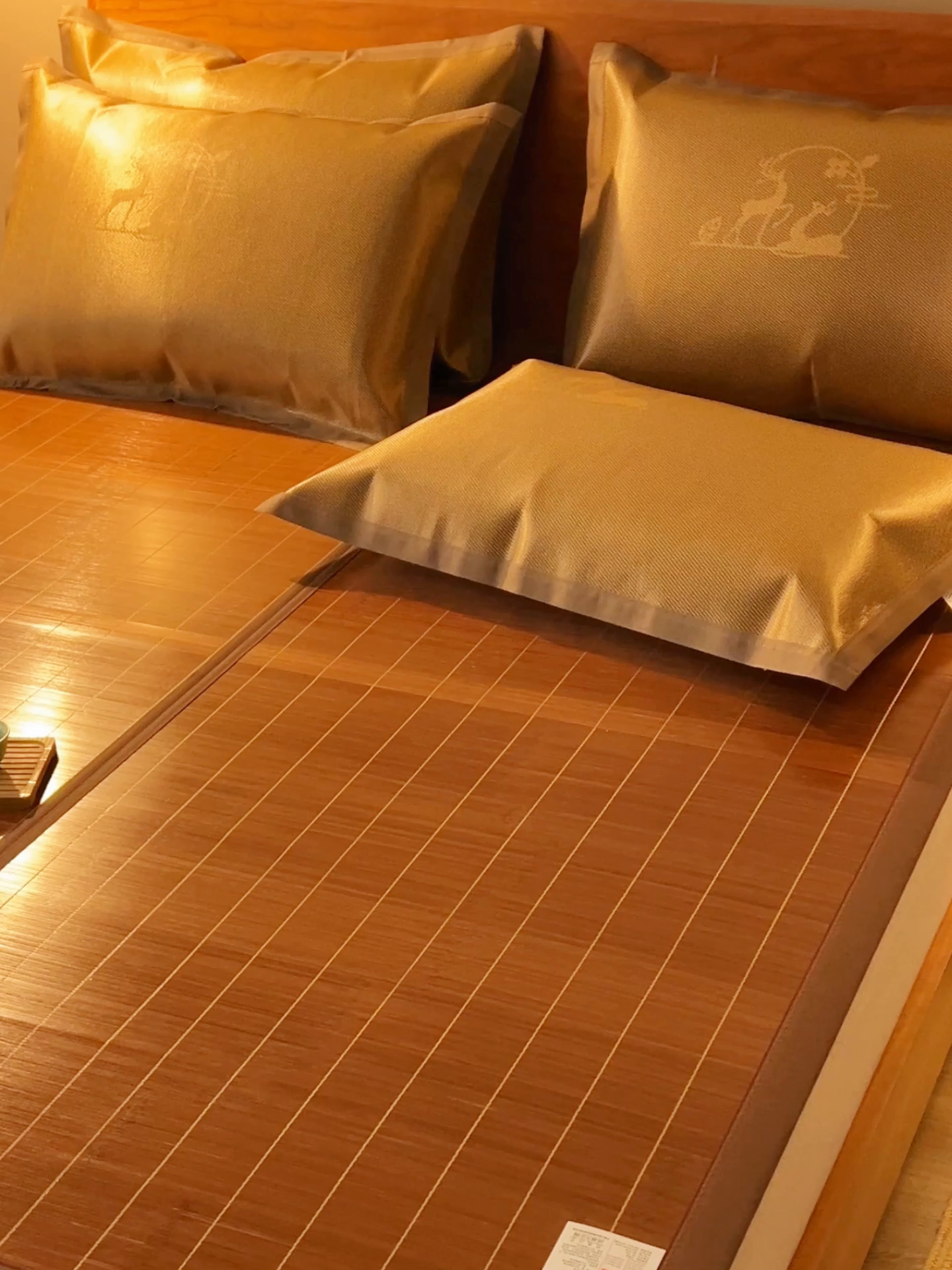 91家纺网 家纺一手货源 找家纺 鑫琪莱家纺 2025新款双面竹席冰丝席竹凉席学生宿舍席子 草本-薄荷