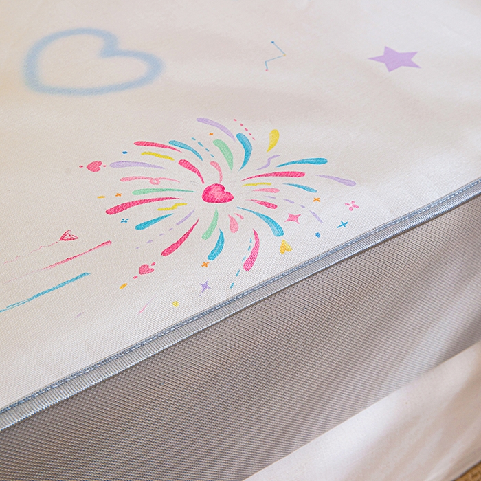 91家纺网 家纺一手货源 找家纺 富馨莱 2026新款冰丝凉席床笠款凉席席子支持一件定制定做 彩色烟花