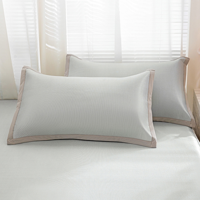 91家纺网 家纺一手货源 找家纺 富馨莱 2026新款冰丝凉席床笠款凉席席子支持一件定制定做 凉感灰